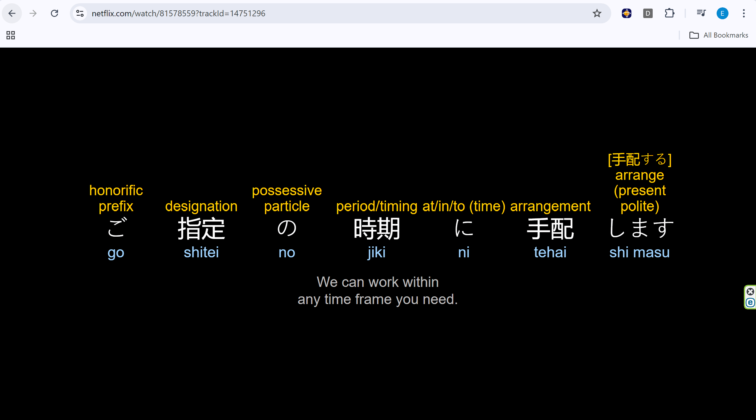 LingoPause Pause Screen on Netflix
